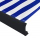 Sonata Автоматична касетъчна тента, 500x300 см, синьо и бяло