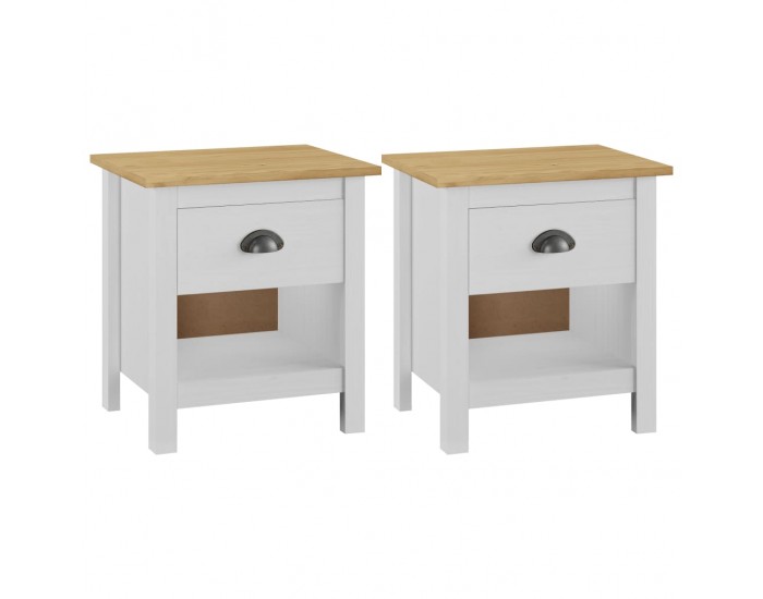 Sonata H Нощни шкафчета 2 бр Hill 46x35x49,5 см борово дърво масив