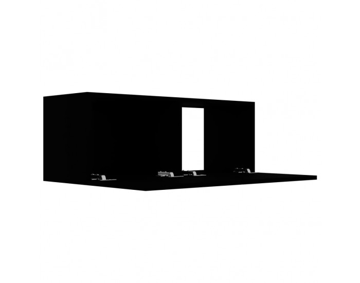 Sonata ТВ шкаф, черен, 80x30x30 см, ПДЧ