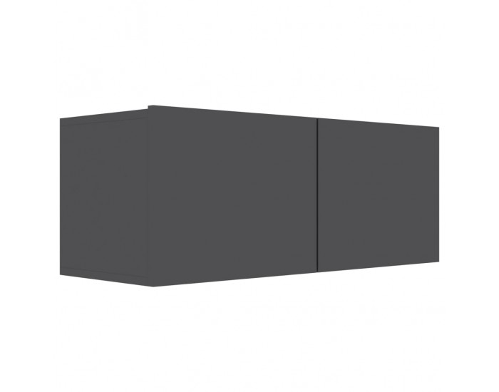 Sonata ТВ шкаф, сив гланц, 80x30x30 см, ПДЧ