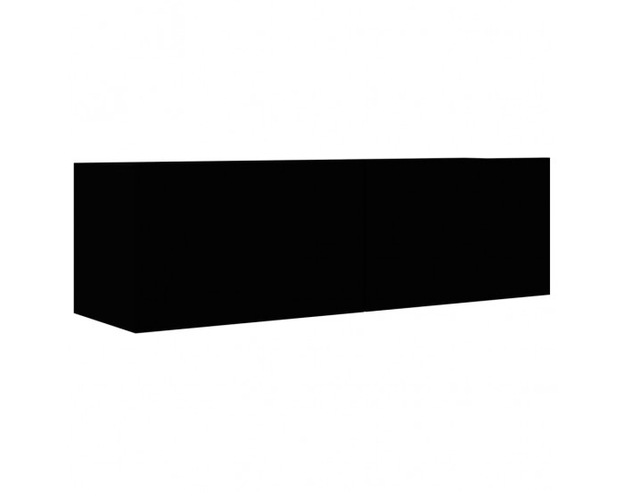 Sonata ТВ шкаф, черен, 100x30x30 см, ПДЧ