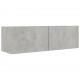 Sonata ТВ шкаф, бетонно сив, 100x30x30 см, ПДЧ
