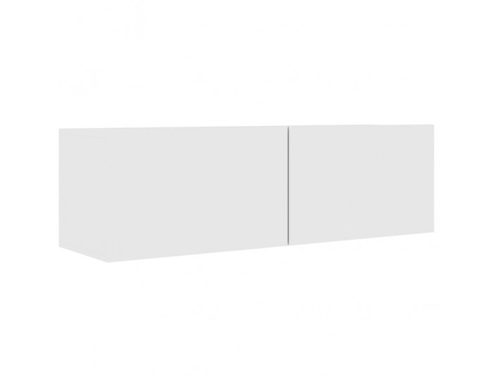 Sonata ТВ шкаф, бял гланц, 100x30x30 см, ПДЧ