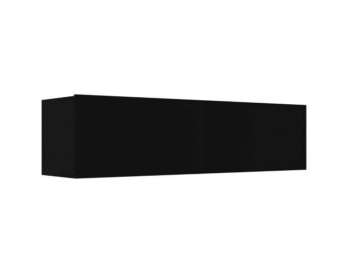 Sonata ТВ шкаф, черен, 120x30x30 см, ПДЧ