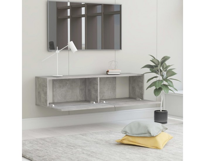 Sonata ТВ шкаф, бетонно сив, 120x30x30 см, ПДЧ