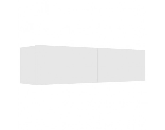 Sonata ТВ шкаф, бял гланц, 120x30x30 см, ПДЧ