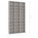 Sonata CD шкаф, бетонно сив, 102x16x177,5 см, ПДЧ Sonata CD шкаф, бетонно сив, 102x16x177,5 см, ПДЧ