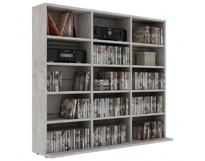 Sonata CD шкаф, бетонно сив, 102x16x89,5 см, ПДЧ Sonata CD шкаф, бетонно сив, 102x16x89,5 см, ПДЧ