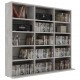 Sonata CD шкаф, бетонно сив, 102x16x89,5 см, ПДЧ Sonata CD шкаф, бетонно сив, 102x16x89,5 см, ПДЧ