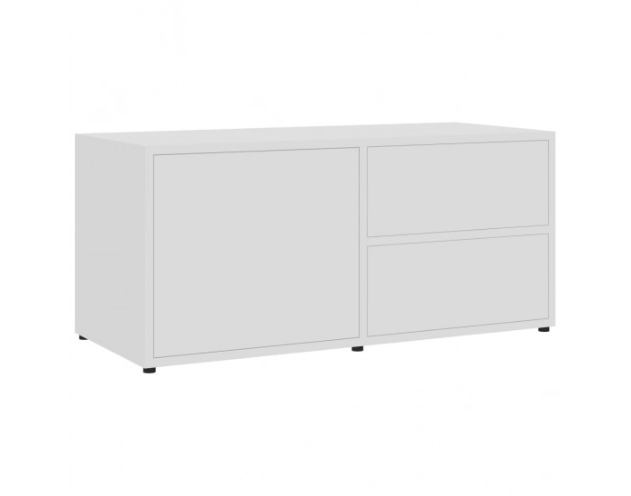 Sonata ТВ шкаф, бял гланц, 80x34x36 см, ПДЧ