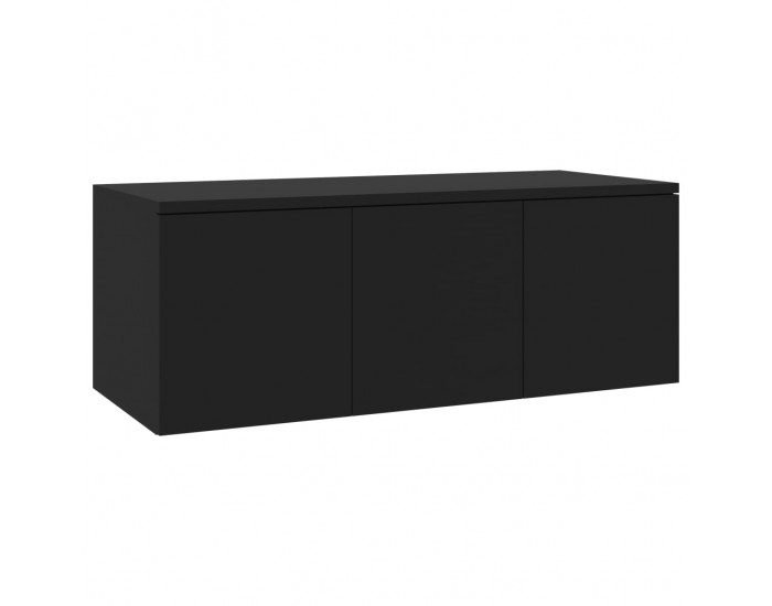 Sonata ТВ шкаф, черен, 80x34x30 см, ПДЧ