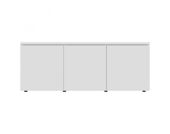 Sonata ТВ шкаф, бял гланц, 80x34x30 см, ПДЧ