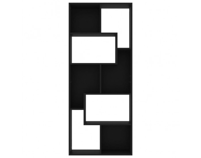 Sonata Шкаф библиотека, черен, 67x24x161 см, ПДЧ