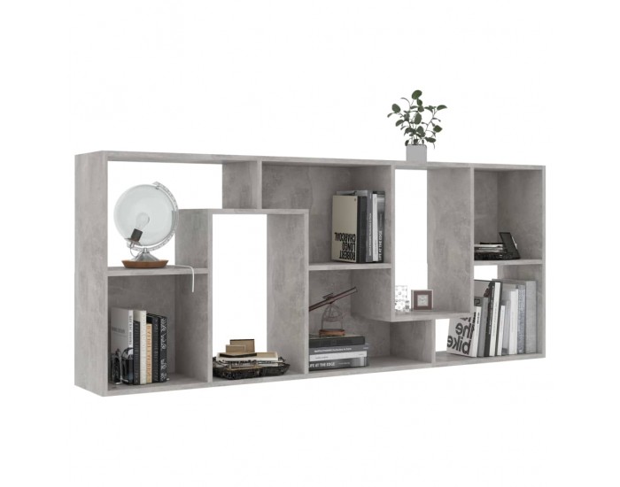 Sonata Шкаф библиотека, бетонно сива, 67x24x161 см, ПДЧ