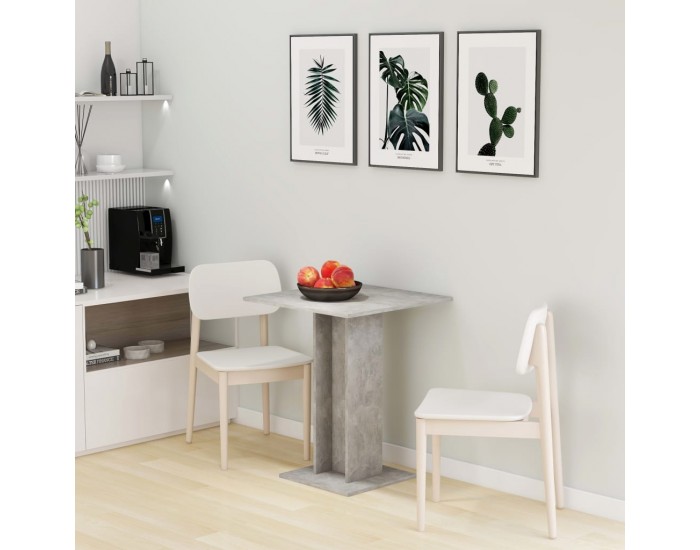 Sonata H Бистро маса, бетонно сива, 60x60x75 см, инженерно дърво