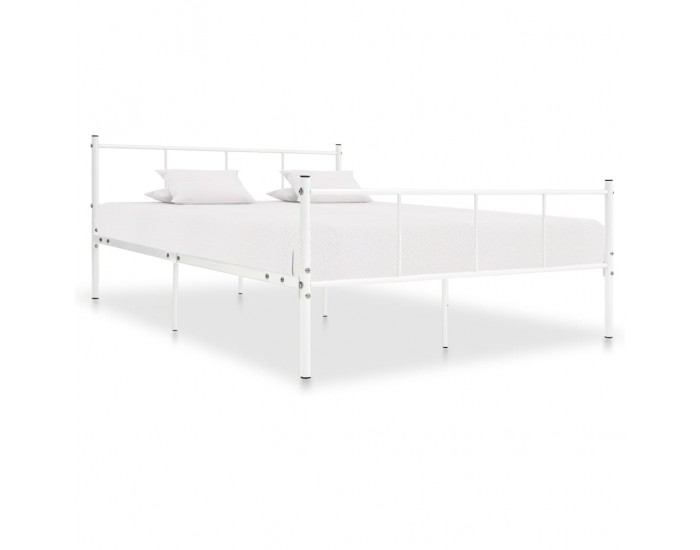 Sonata Рамка за легло, бяла, метал, 120x200 cм