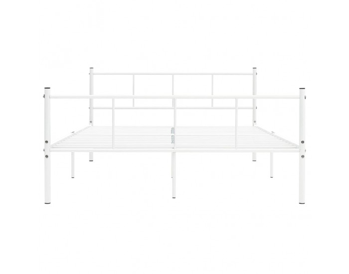 Sonata Рамка за легло, бяла, метал, 120x200 cм
