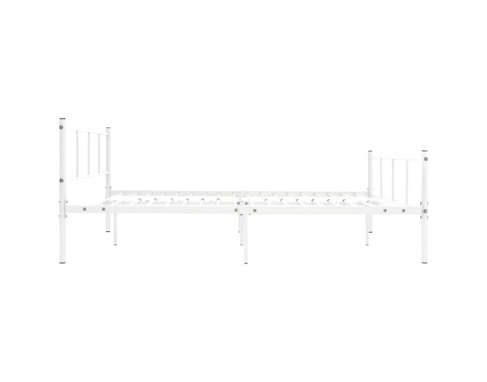 Sonata Рамка за легло, бяла, метал, 120x200 cм