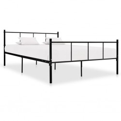 Sonata Рамка за легло, черна, метал, 160x200 см - Спалня