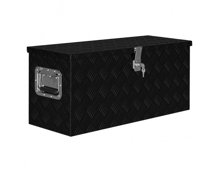 Sonata Алуминиева кутия, 80x30x35 см, черна