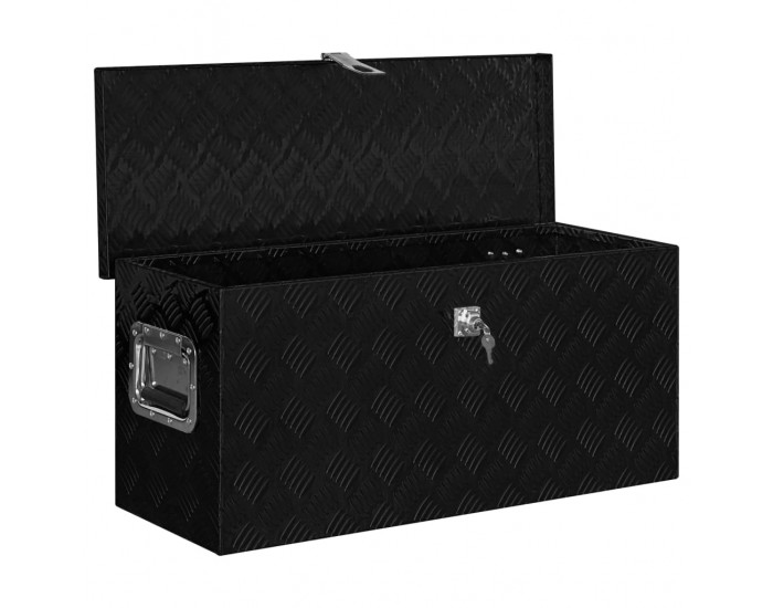 Sonata Алуминиева кутия, 80x30x35 см, черна