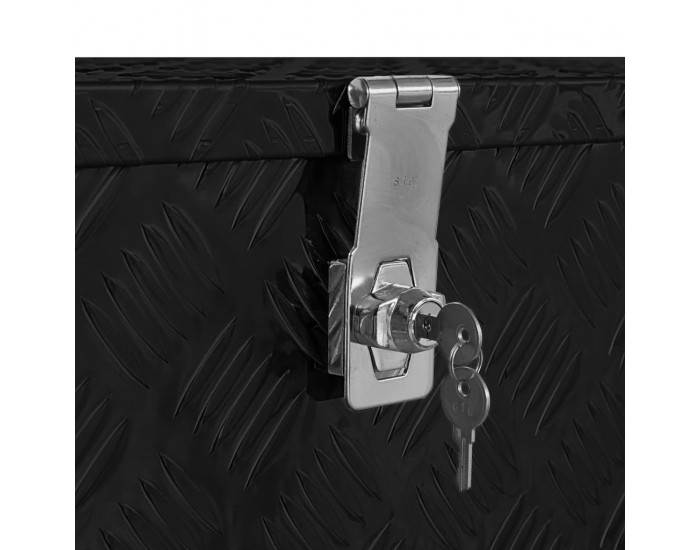 Sonata Алуминиева кутия, 80x30x35 см, черна