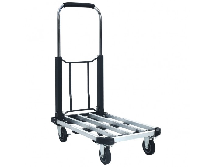 Sonata Сгъваема транспортна количка 150 кг алуминий сребриста