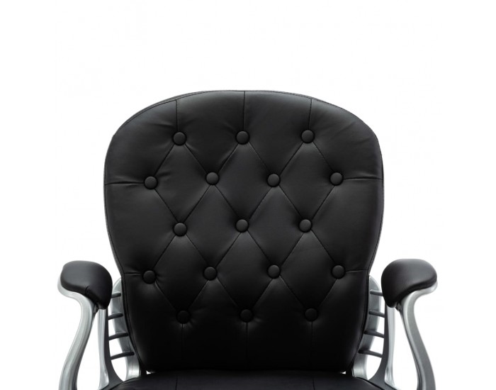 Sonata Въртящ офис стол, черен, изкуствена кожа