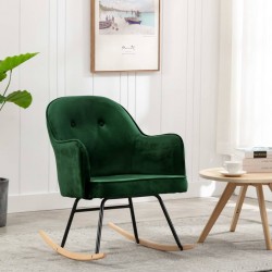 Sonata Люлеещ стол, тъмнозелен, кадифе - Специални столове