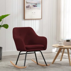 Sonata Люлеещ се стол, виненочервен, текстил - Специални столове