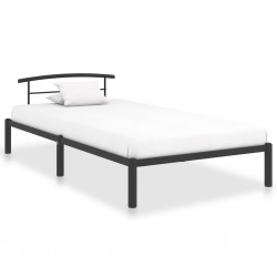 Sonata Рамка за легло, черна, метал, 90x200 см - Спалня