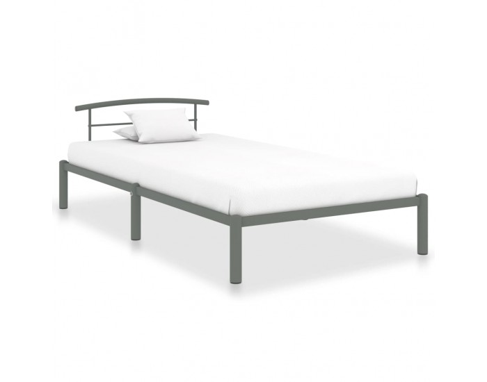 Sonata Рамка за легло, сива, метал, 100x200 cм