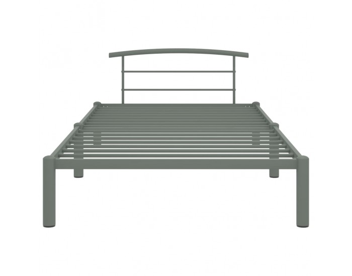 Sonata Рамка за легло, сива, метал, 100x200 cм