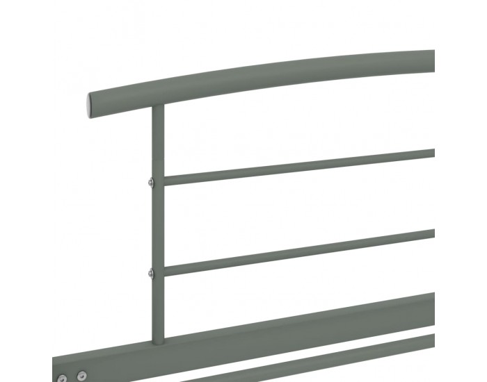 Sonata Рамка за легло, сива, метал, 100x200 cм