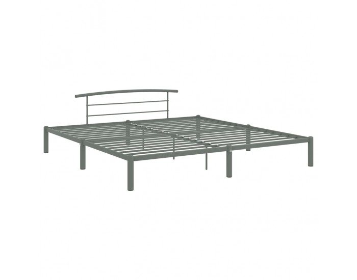 Sonata Рамка за легло, сива, метал, 180x200 см