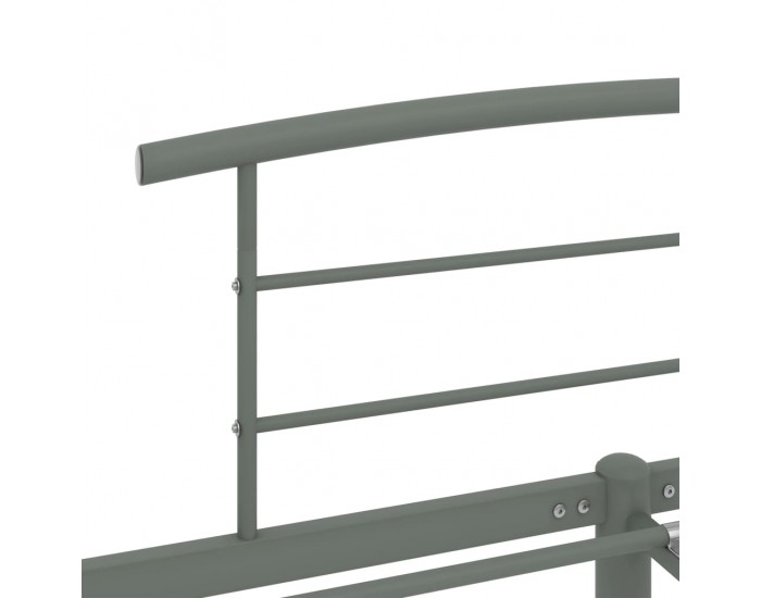 Sonata Рамка за легло, сива, метал, 180x200 см