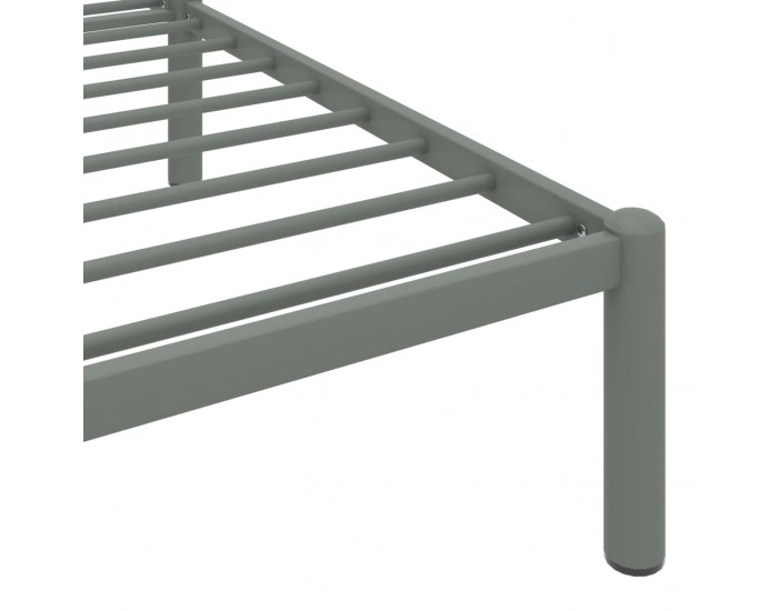 Sonata Рамка за легло, сива, метал, 180x200 см