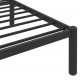Sonata Рамка за легло, черна, метал, 200x200 cм