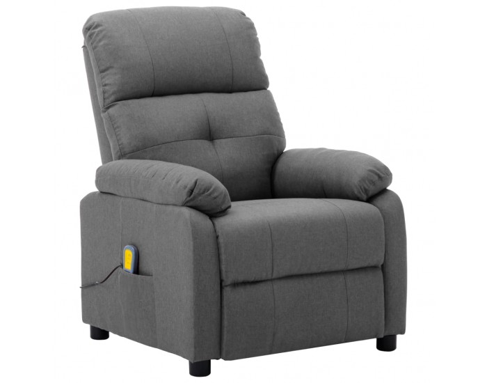Sonata Масажен реклайнер, светлосив, текстил