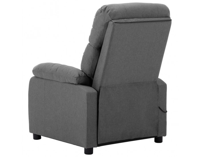 Sonata Масажен реклайнер, светлосив, текстил