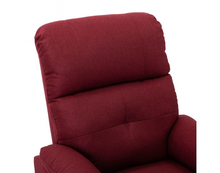 Sonata Масажен реклайнер, виненочервен, текстил