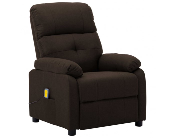 Sonata Масажен реклайнер, тъмнокафяв, текстил