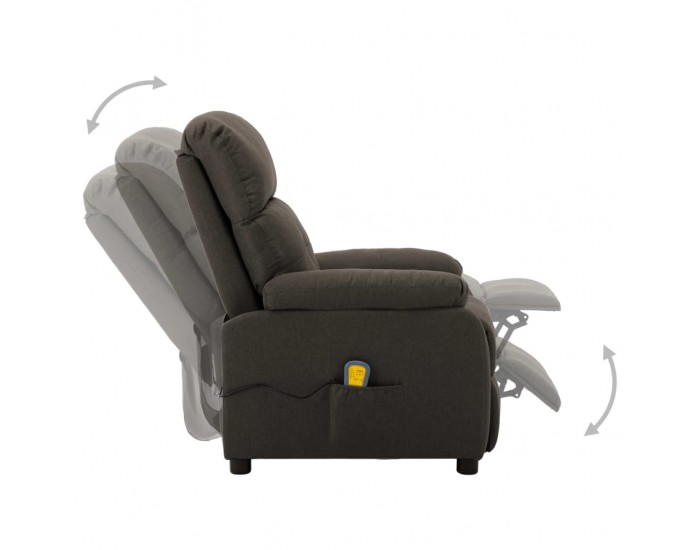 Sonata Масажен реклайнер, таупе, текстил