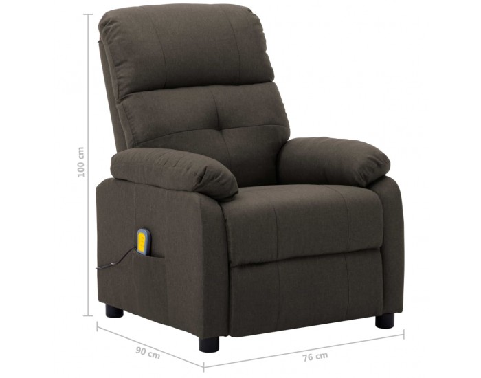 Sonata Масажен реклайнер, таупе, текстил