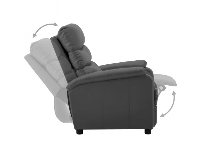 Sonata Реклайнер, сив, изкуствена кожа