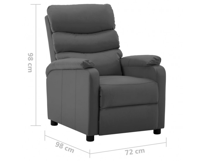 Sonata Реклайнер, сив, изкуствена кожа
