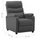 Sonata Реклайнер, сив, изкуствена кожа