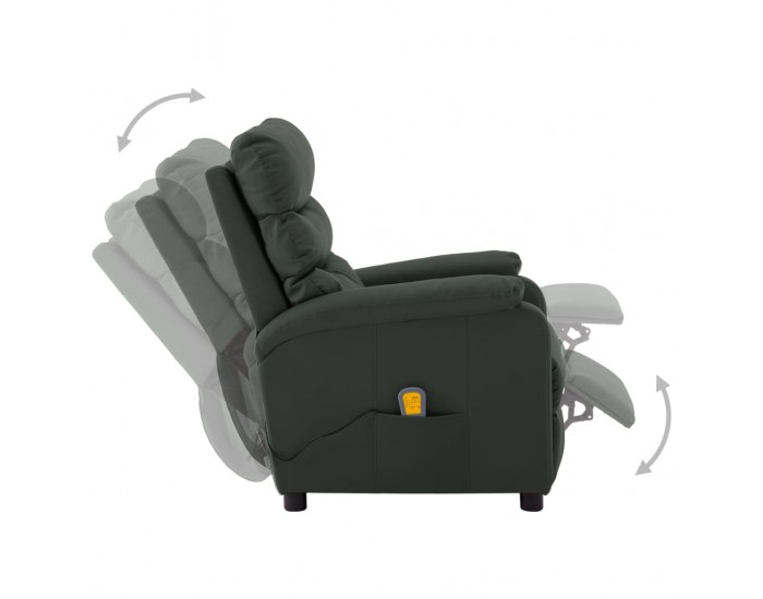 Sonata Масажен наклоняем стол, сив, изкуствена кожа