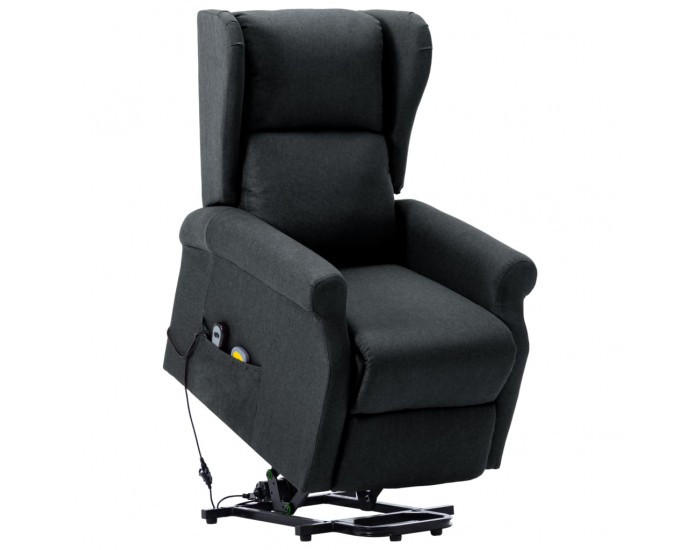 Sonata Масажен повдигащ стол, тъмносив, текстил