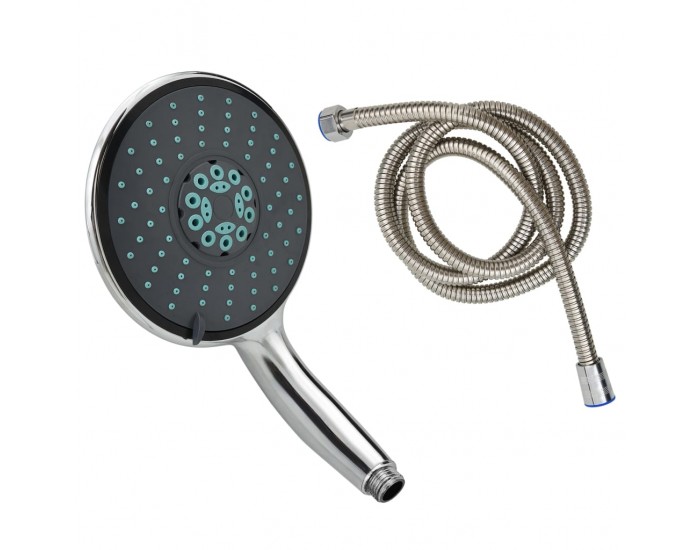 Sonata Многофункционална ръчна душ слушалка с 1,5 м шлаух хром